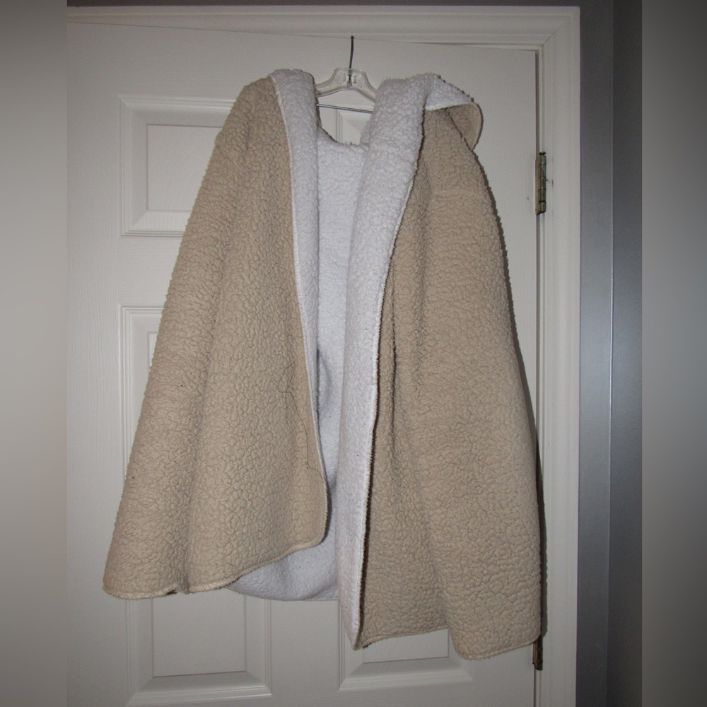 Cream & White Sherpa Jacket